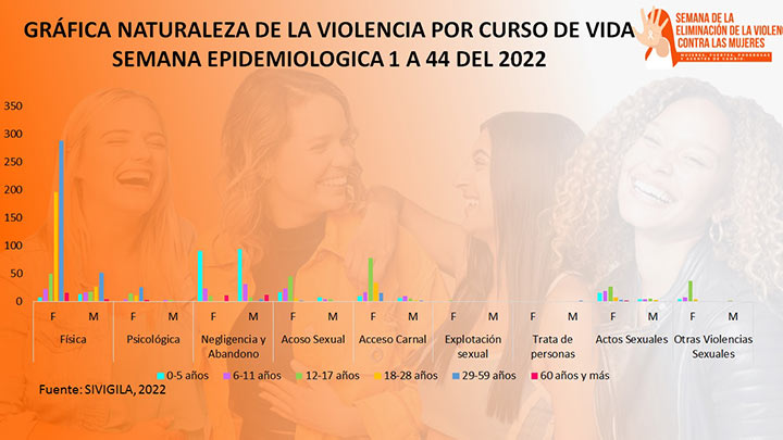 Edades de los casos registrados de Violencias Basadas en Género en la ciudad./Gráfico: cortesía