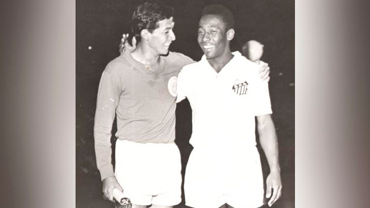 Germán 'Burrito' González y Pelé.