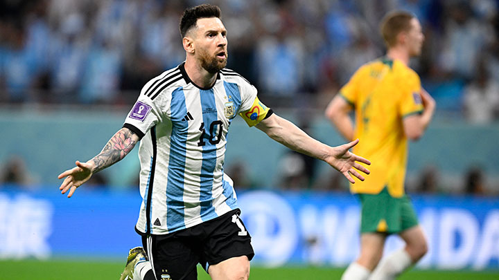 Lionel Messi, Argentina vs. Australia. 