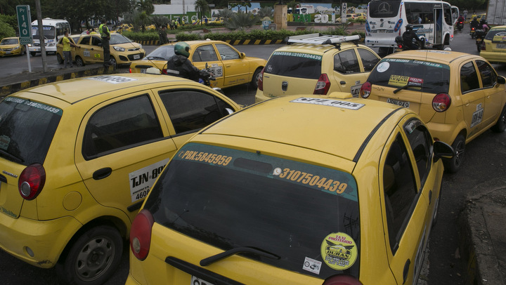 Taxistas en Cúcuta