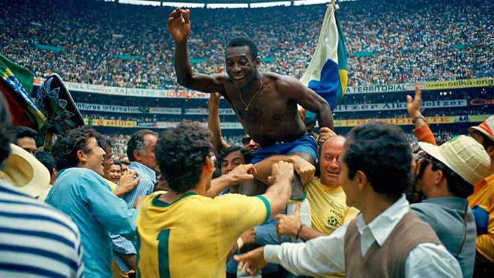 Pelé, campeón del Mundial de 1970 