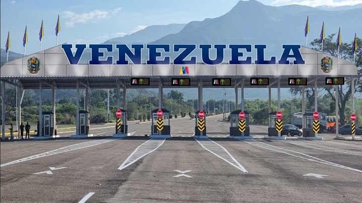 Así se observa el Puente Tienditas del lado venezolano