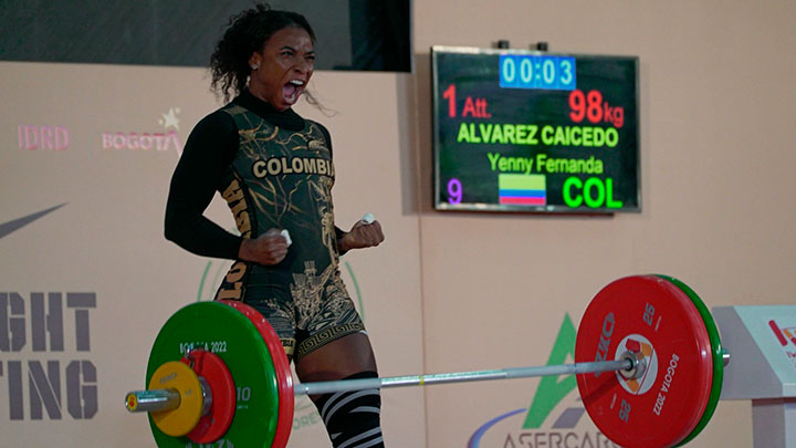 Yenny Álvarez, deportista colombiana. 
