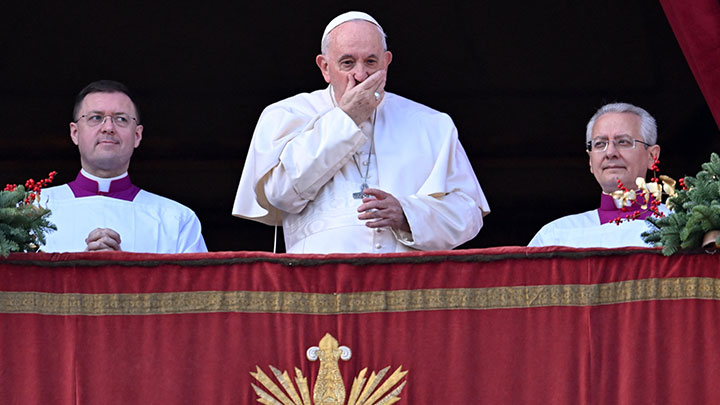 El papa Francisco también llamó a no usar la comida "como arma", en alusión a los conflictos que asolan sobre todo el cuerno de África./Foto: AFP