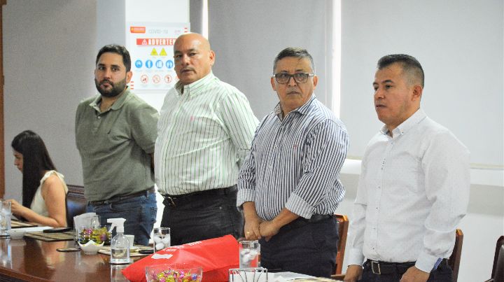 Juan Fernando Quintero, Álvaro Sandoval,  Wuilman Tarazona y Gerson Suárez Contreras. / Foto cortesía
