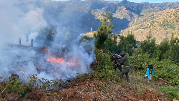 Grave incendio entre Chitagá y Silos 