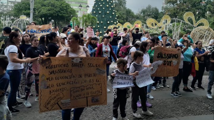 La manifestación se desarrolló de manera pacífica en el parque Santander, frente a la Alcaldía de Cúcuta. / Foto: La Opinión 