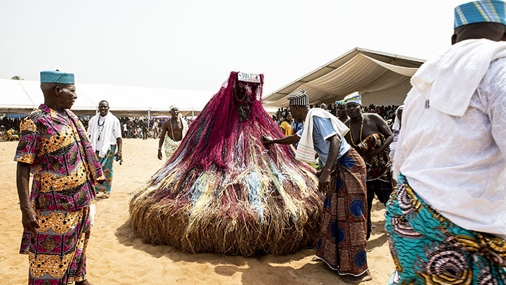La fiesta de Vudú permite a muchos afrodescendientes "reconectarse" con la tierra de sus ancestros./Foto: AFP