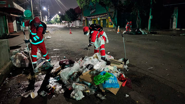 Año Nuevo en Cúcuta dejó 37 toneladas de basura