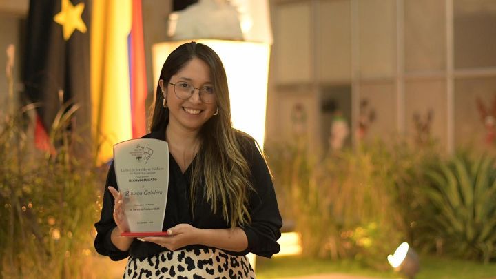 La Red Latinoamericana de Servidores Públicos de la Fundación Botín de España le otorgó a Bibiana Quintero Orozco el premio a la ‘Mejor Servidora Pública de América Latina’. /Foto cortesía