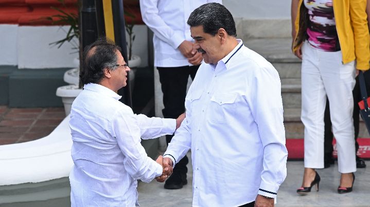 Petro llega a Venezuela para reunión extraordinaria con Maduro./Foto: AFP
