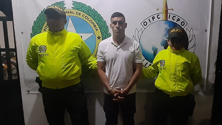 Sijín capturó al presunto ladrón de viviendas más buscado en Ocaña./Foto: cortesía