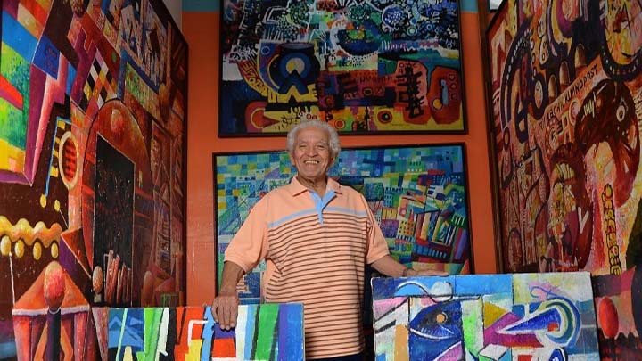 El pintor Ulacio Sandoval, toda una vida entre signos y colores 