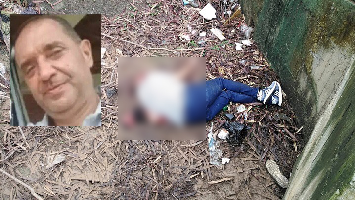 El cadáver apareció tendido en una cuneta que une al barrio Chaparral, de Los Patios, con Villa del Rosario. / Foto Cortesía.