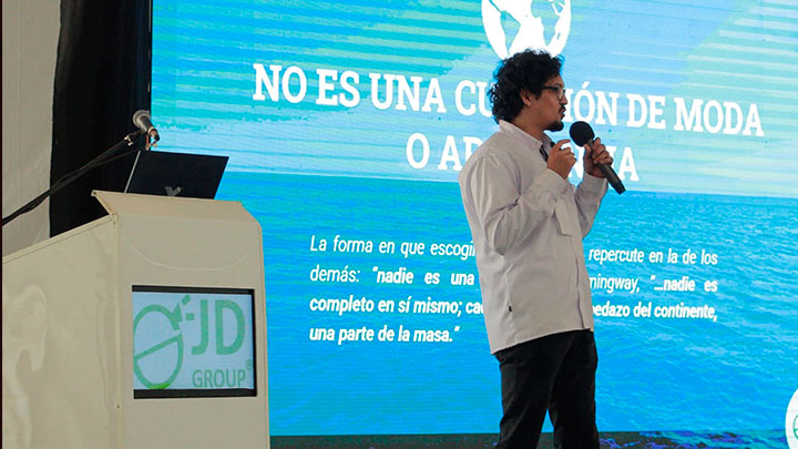 Karlomagno Lugo, de JD Group, empresa organizadora. Foto Cortesía