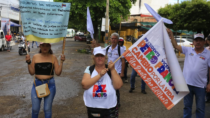 Así avanza la movilización en Cúcuta a favor de las reformas de Petro 