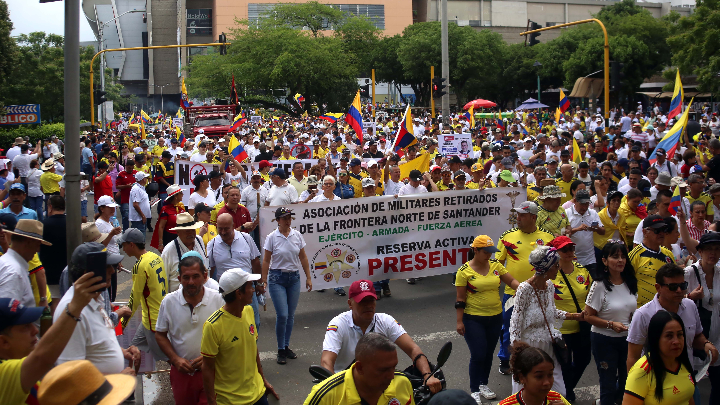 Marcha contra Petro en Cúcuta