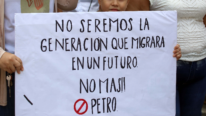 Marcha contra Petro en Cúcuta