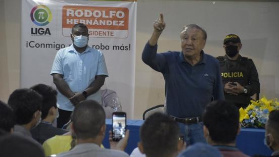 Rodolfo Hernández estuvo en Cúcuta y cumplió varias actividades de campaña./Foto Pablo Castillo-La Opinión