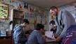 Cuando la casa un profesor se convierte en una escuela improvisada de Ucrania