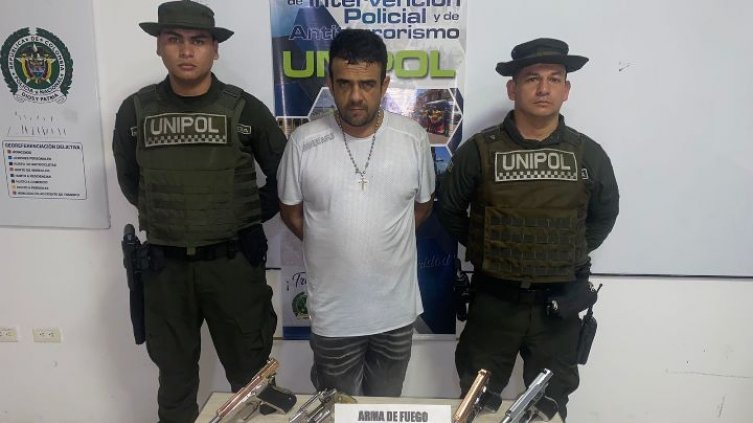 Richard Torres fue capturado en el sector Chaparral, de Villa del Rosario./ Foto: Cortesía. 