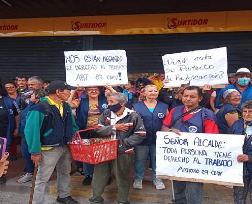 Comerciantes informales de San Cristóbal exigen respeto al derecho al trabajo