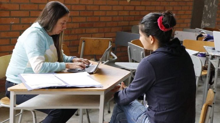 En Ocaña se adelanta el proceso de caracterización de estudiantes para garantizar la asignación de cupos. / Foto: Cortesía.