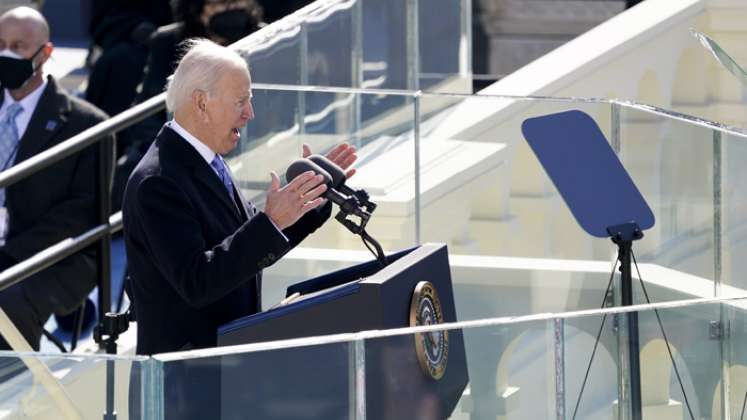Joe Biden se juramentó este miércoles como presidente de EEUU. / Foto: AFP