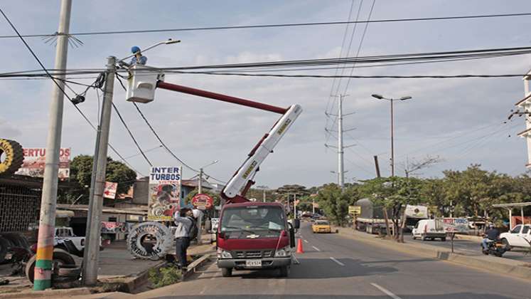 El robo de las luminarias afecta la seguridad en los diferentes sectores de Cúcuta./Foto archivo 