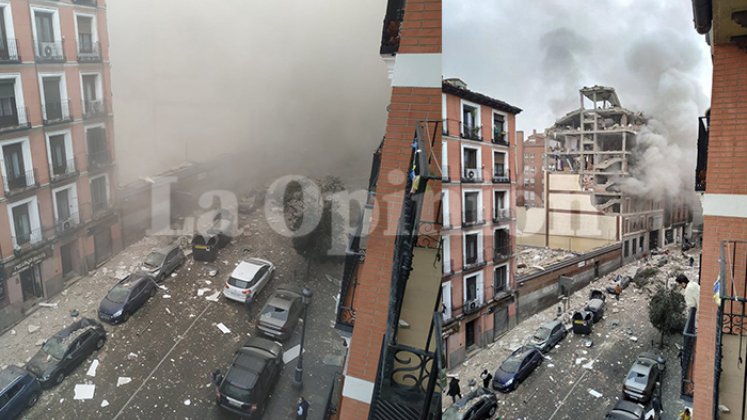 Explosión en Madrid  Foto: La Opinión