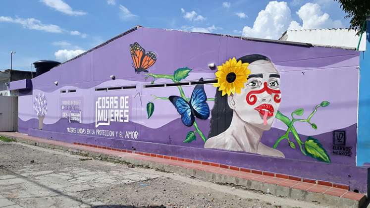 El mural fue pintado en el sector de La Parada, en Villa del Rosario. / Fotos Cortesía