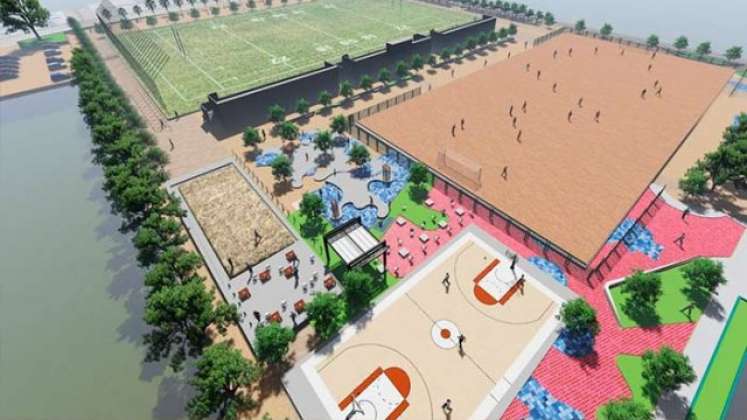 Así será el complejo deportivo que construirá la alcaldía en el barrio Niza./ Foto:Cortesía/La Opinión