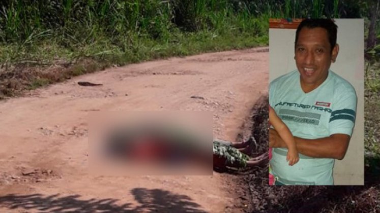 Los cadáveres quedaron tendidos a un costado de la polvorienta via en Guaramito. El otro hombre no ha sido identificado. (Foto: Cortesía)