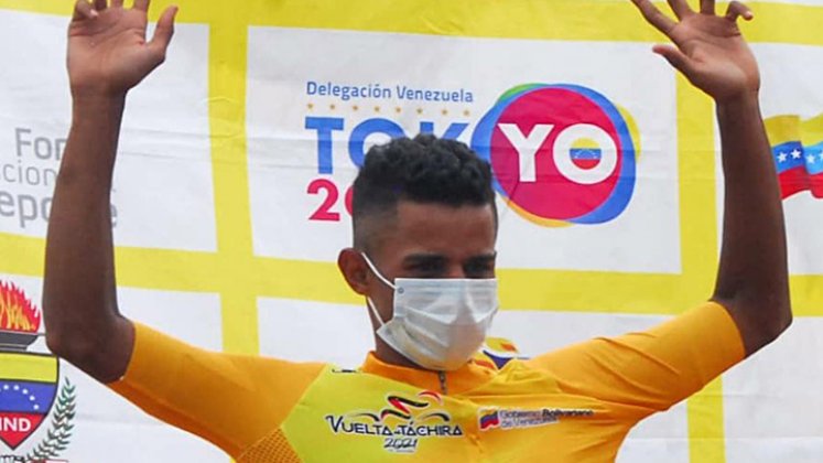 Roniel Campos, corredor venezolano. / Foto: Vuelta al Táchira 2021
