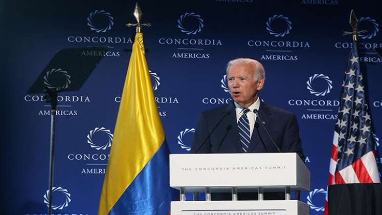 Biden se refirió a trabajar en una agenda que contribuya a la paz duradera para los colombianos.