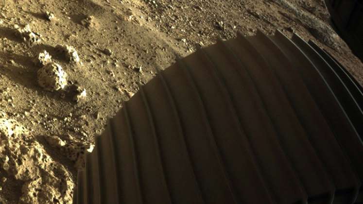 Imagen del suelo de Marte tomada por 'Perseverance'. / Foto: AFP