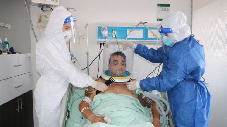 Hospital Erasmo Meoz usa un casco de oxigenación  contra el coronavirus
