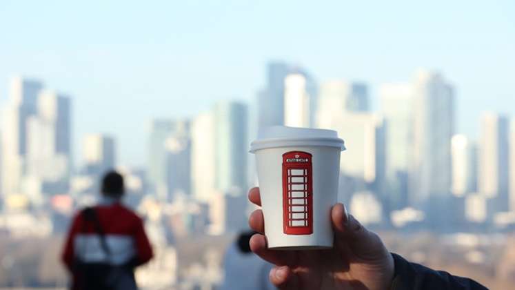 Amar café, la bebida colombiana en Londres. /Foto: Cortesía