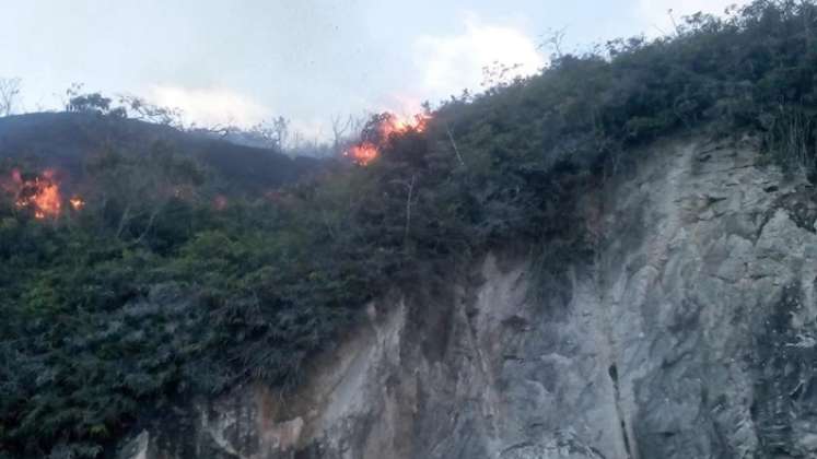 Organismos de socorro alertan sobre los efectos de los incendios forestales en esta zona del país. / Foto: Cortesía