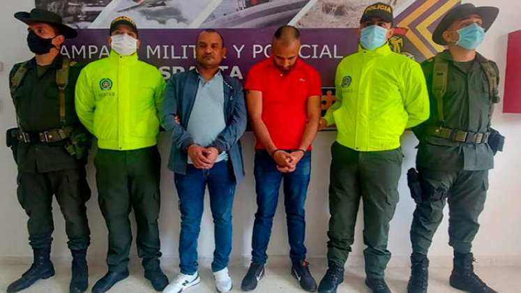 Albeiro López Santiago y Boris Rueda Molina fueron detenidos en El Zulia, mientras se movilizaban en una camioneta de la UNP.