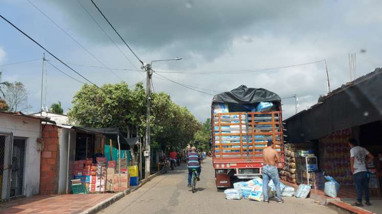 Transporte ilegal de productos colombianos.