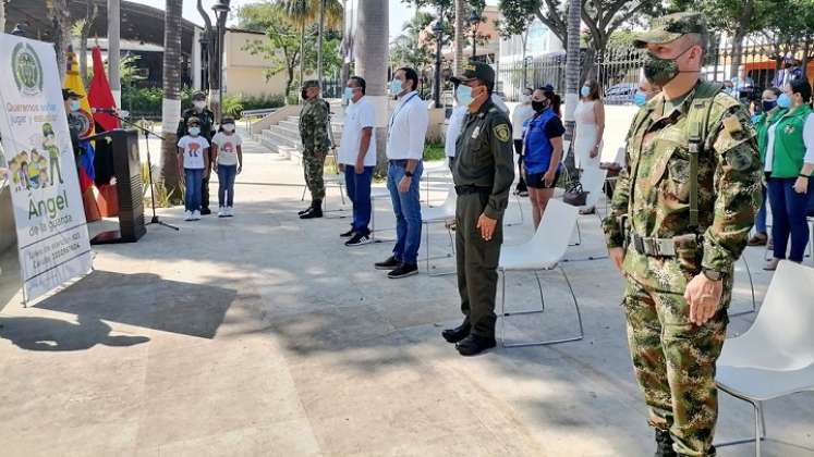 Las autoridades de la región presentaron la estrategia  ‘Ángel de la Guarda’. / Foto: suministrada Policía Denor.