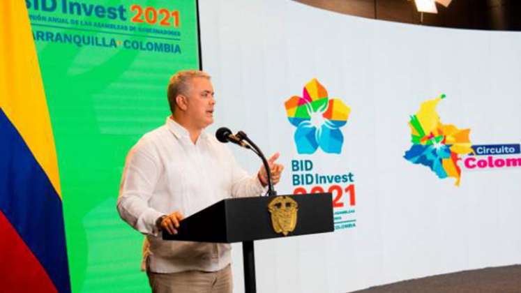 El presidente Iván Duque y el presidente de la entidad Mauricio Claver-Carone coincidieron en la necesidad de capitalizar el Banco Interamericano de Desarrollo.