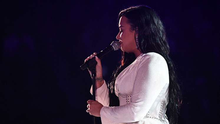 Demi Lovato, cantante.  Foto: AFP