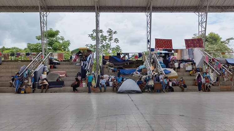 En el municipio Arauquita se dispusieron de 19 albergues para las familias venezolanas que han llegado  recientemente del poblado de La Victoria, en el vecino país. / Fotografías: Cindy Martínez