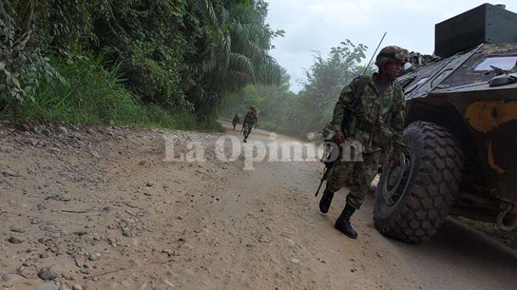 Los militares sostuvieron un combate con siete presuntos integrantes del Eln., en la vereda Totumito Carbonera de Tibú.