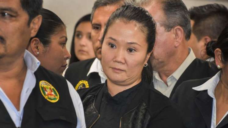 Keiko Fujimori, hija del expresidente Alberto Fujimori, es investigada por varios delitos presuntamente cometidos en su candidatura a la presidencia de Perú./ FOTO: AFP