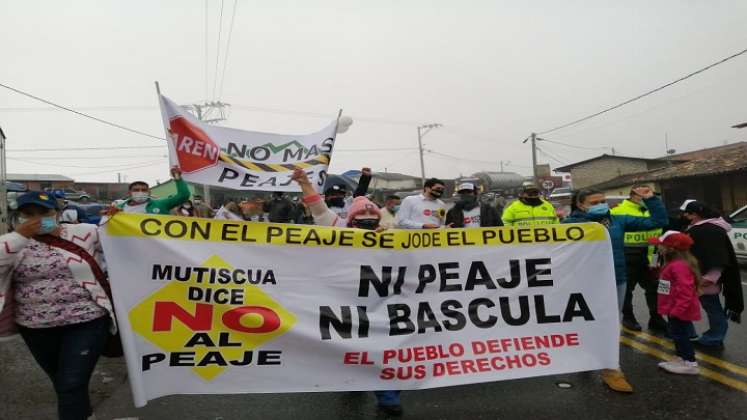 Representantes de cuatro departamentos se unieron a la protesta de La Laguna./ Foto: Roberto Ospino/ La Opinión 