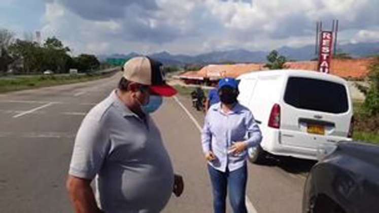 El alcalde de Aguachica discute con operadora de fotomultas. / Foto: Captura de video