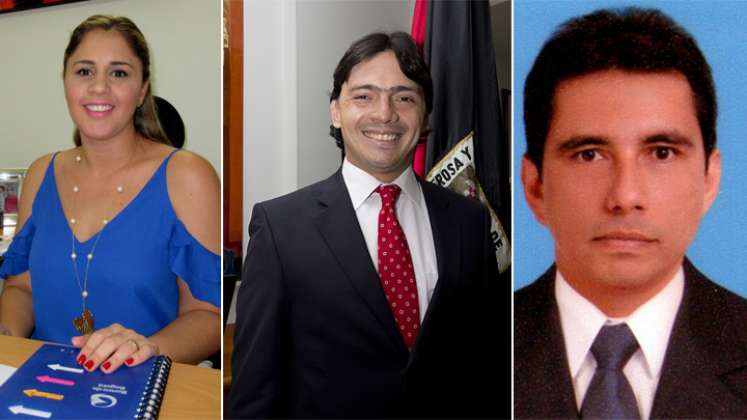 María Jimena Durán, Wilmar Cepeda Basto y Luis Manuel Quintero, los ternados / Foto: Cortesía